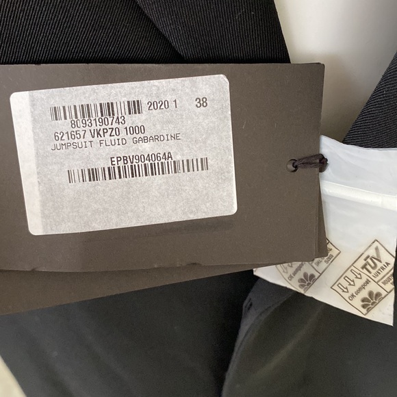 Bottega Veneta Cady Jumpsuit Romper Fluid Gabardine Black New - Picture 12 of 12